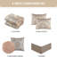Ensemble d'édredon réversible en microfibre 6 pièces Amelia-609722638-633063223