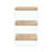 Three-layer bedside cabinet: mdf with wood stickers, tempered glass sides, simple elegant design, ample storage (110 characters)