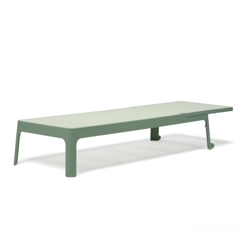 Plano Outdoor Chaise Lounge, Green