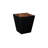 Trapezoid Solid Wood Block End Table