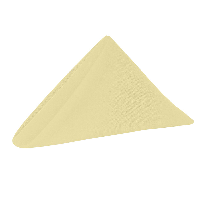 Ensemble de serviettes 12 pièces, Crème, 17 po x 17 po