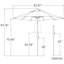 Parasol de marché Glide Tilt Octagon-951696423-951696416