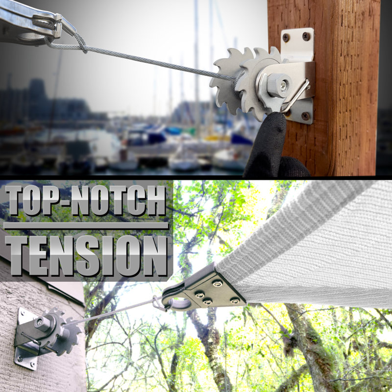 Sun Shade Sail Stainless Steel Hardware Installation Kit 5 Inch