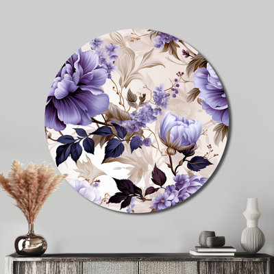 Willene - Art floral rond en métal