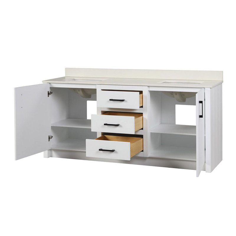 Ensemble de meuble-lavabo double 72 "