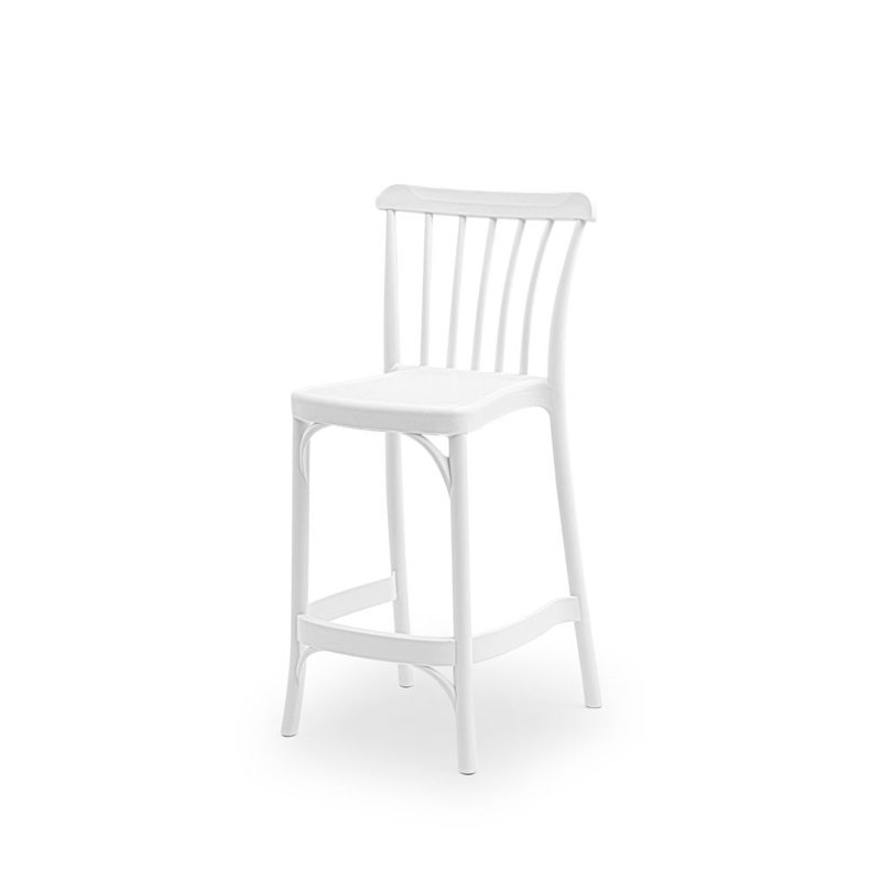 Loesch Counter Stool, White