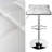 Adjustable Spin Bar Stool with Solid Wave Seat-918972687