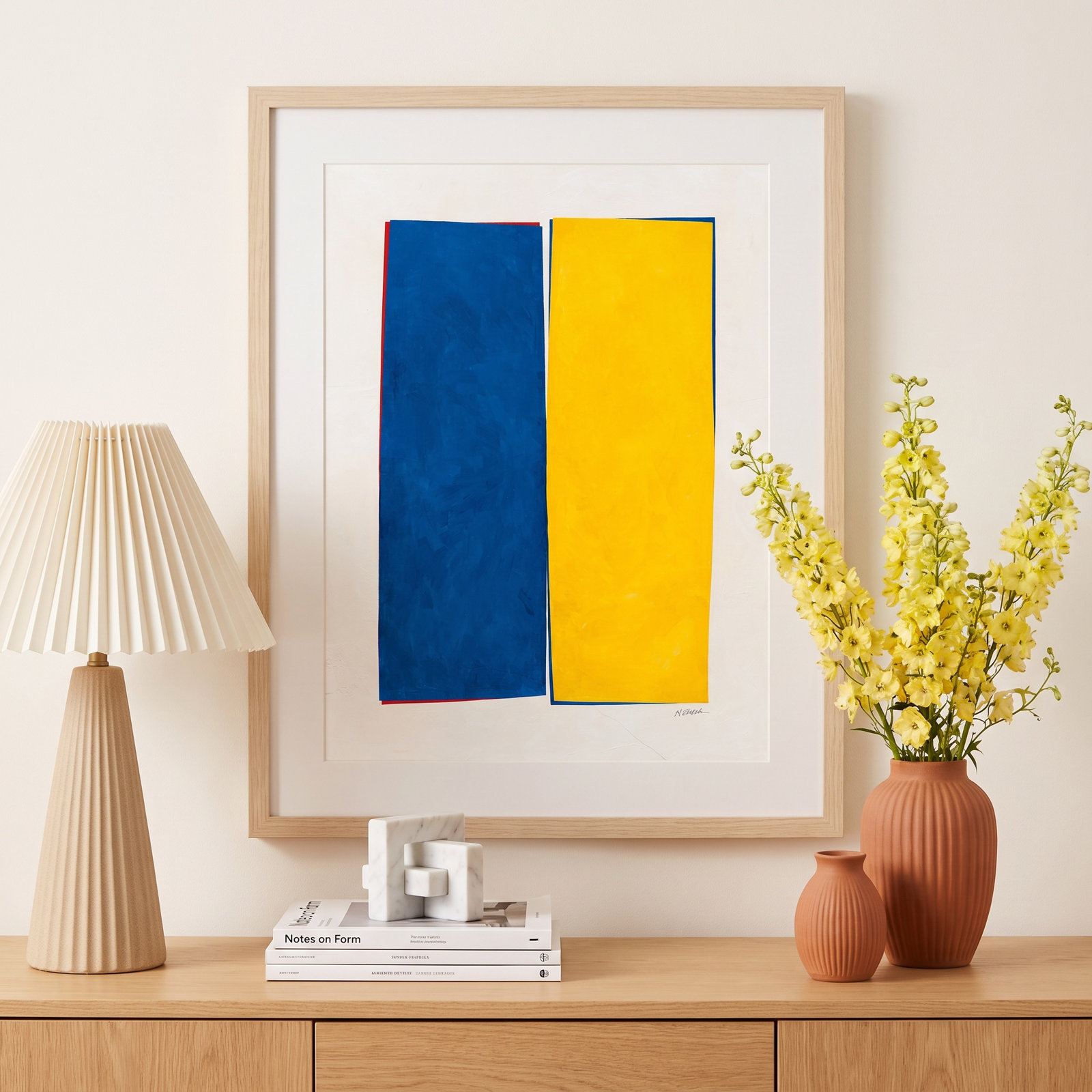 Monolithic I Print, Brown Framed, 21" H x 17" W