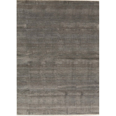 Hand-Knotted High-Quality Charcoal Area Rug