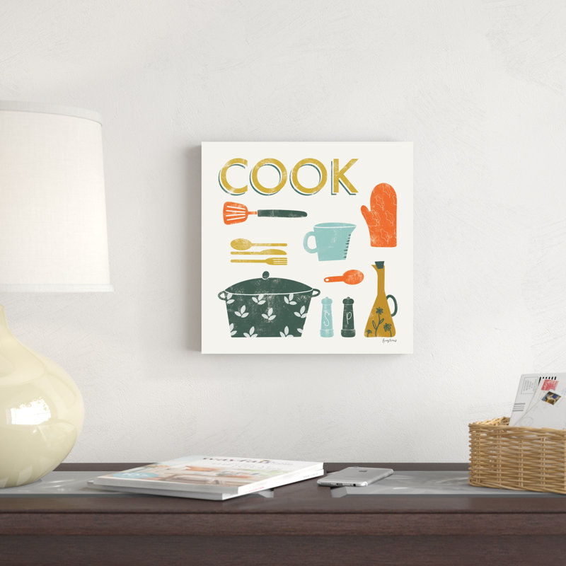 Cuisine rétro III, H 12 po x l 12 po x P 1,25 po