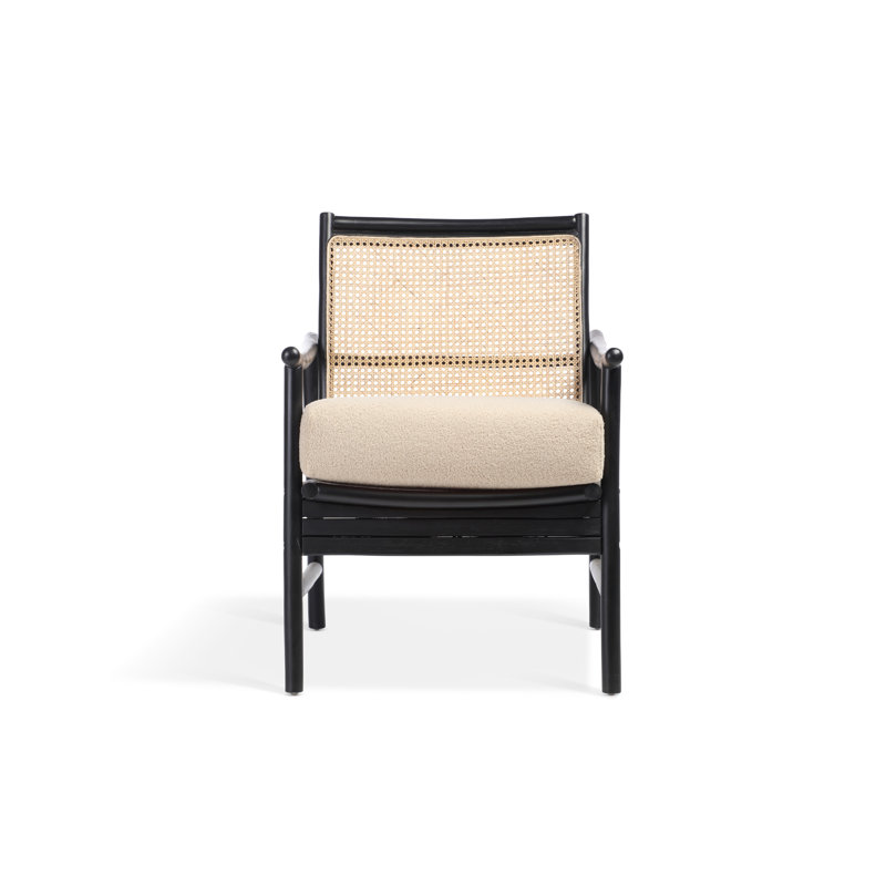 Upholstered Accent Chair, Black