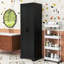 Armoire de rangement pour salle de bain avec 4 tablettes réglables et 2 portes-833362931