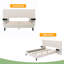 Lit plateforme avec tête de lit, lit plateforme tapissier moderne en velours avec 2 tables de chevet-1641240277-1641240279