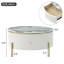 Table basse moderne avec 2 grands tiroirs de rangement Modern (table basse incluse, sans chaises)-118611707