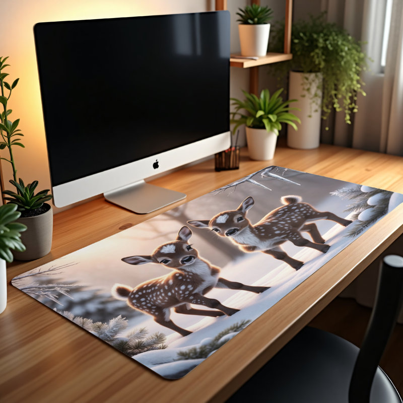 Polyester Desk Pad, 14.4x12.1
