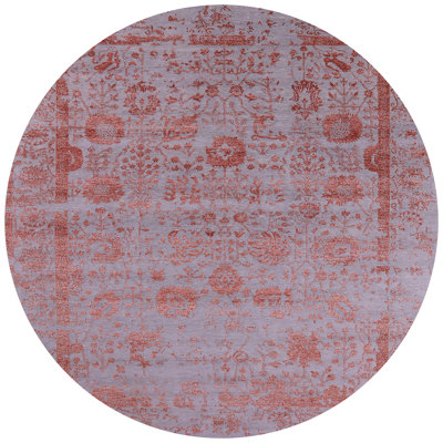 Tapis oriental orange / gris Sharie