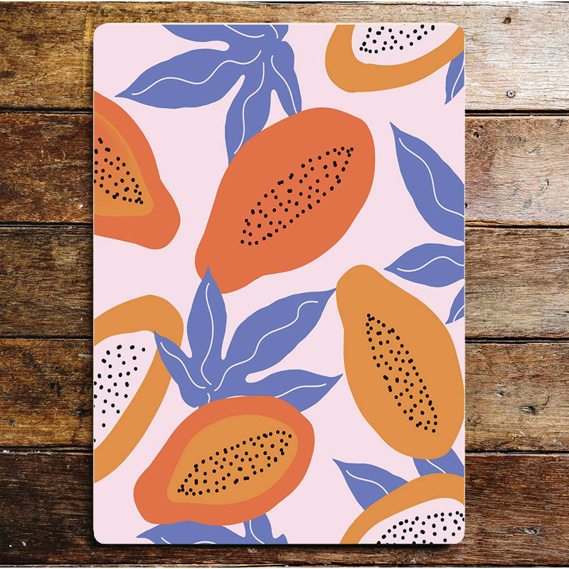 70'S Style Papaya Slices Wall Décor, 25" H x 20" W
