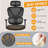 Isairis Ergonomic Mesh Task Chair with Headrest and 3D Adjustable Arms-770949487