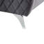 Seduce : 77.5" Grey Velvet, Diamond Stitching, 19" Seat Height Enchant