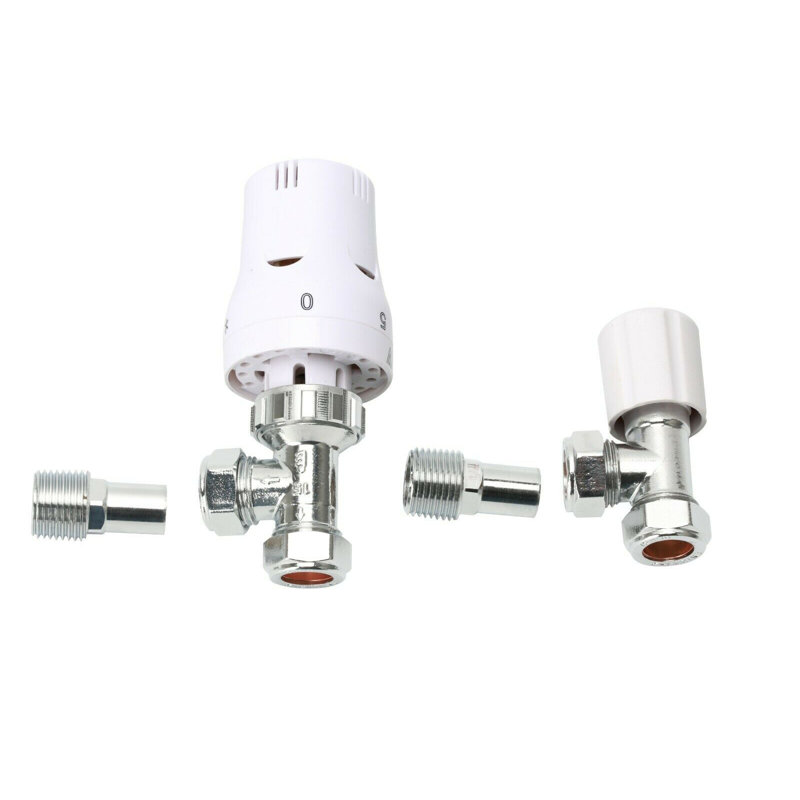 Radiator Valves, White