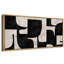 Motif géométrique abstrait géométrique noir et blanc-100937300-111695718