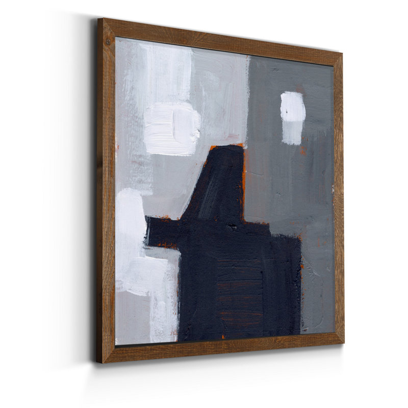 Concrete Wall III, reproduction d’art sur toile encadrée, H 21 po x l 21 po x P 1 po, Érable encadré