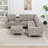 7 - Piece Upholstered Sectional-2079223427