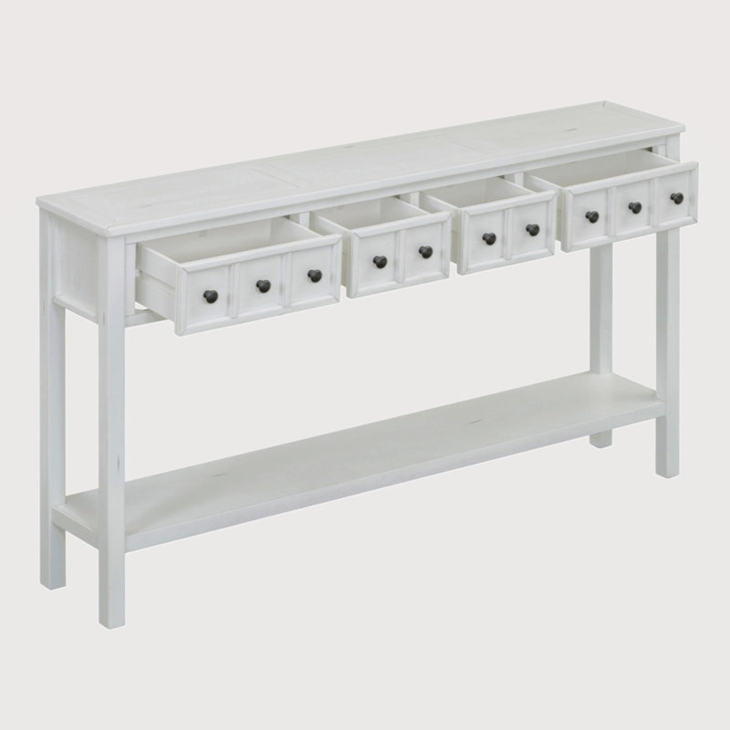 Console Rustic, Blanc antique