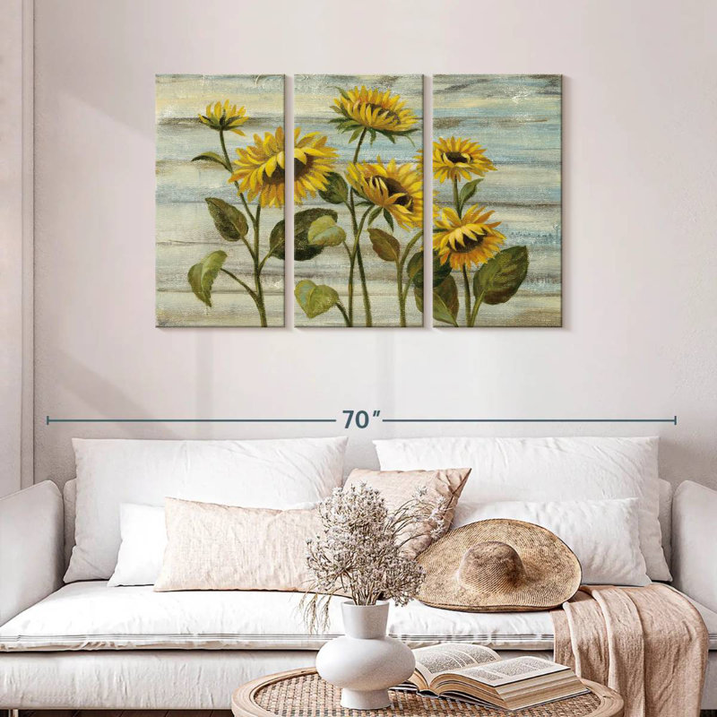 Harnek Cottage Sunflowers, 28" H x 45" W