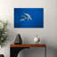 Graceful Ocean Dolphins Contemporary Dolphin Wall Art Print 1 Piece Wrapped Canvas Wall Art-1997081246