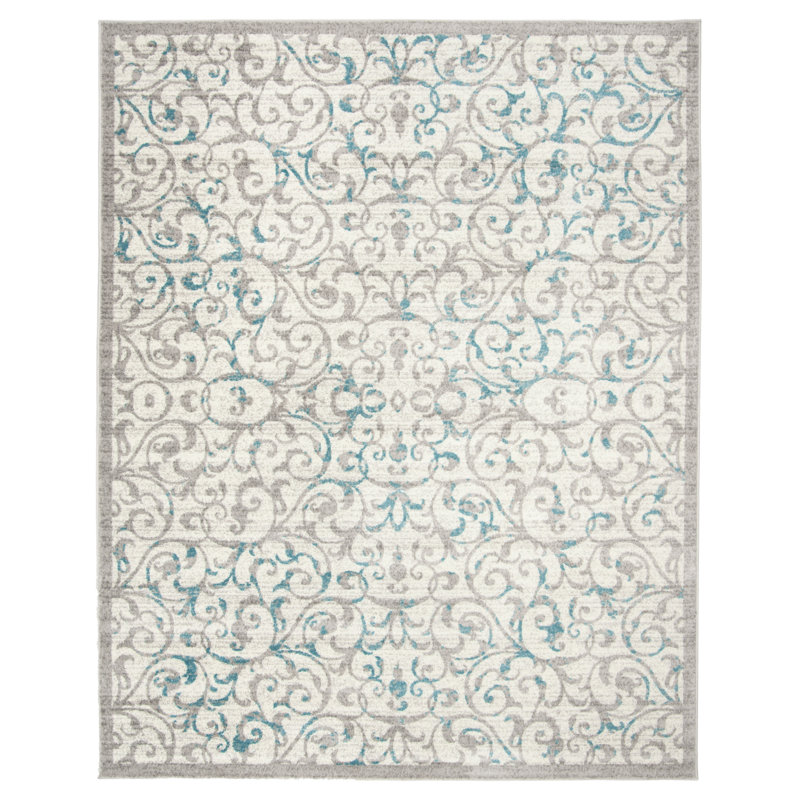 Tapis à motif floral Kingstowne Skyler, Rectangle 4pi x 6 pi