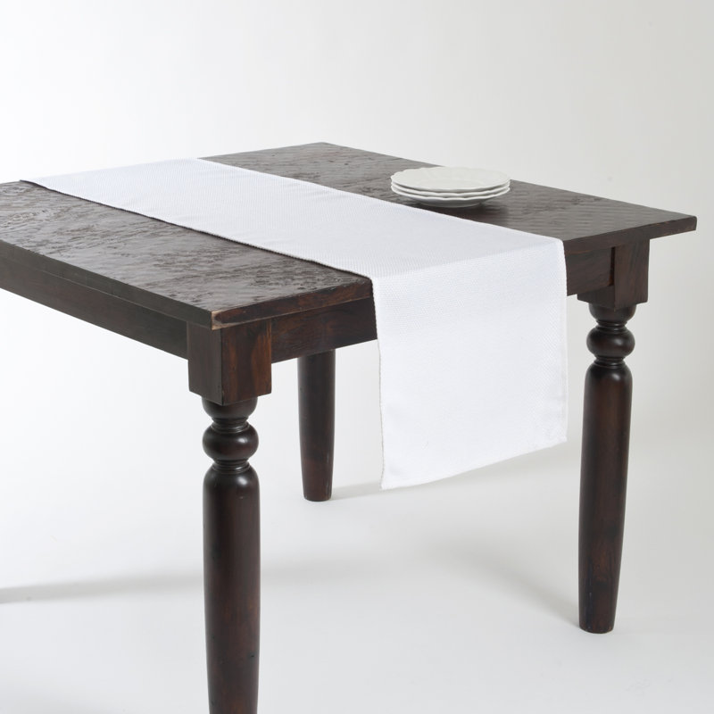 Chemin de table ivoire 16 po x 120 po, L 120 po x l 16 po, Ivoire ivoire