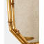 Octagonal Bamboo Mirror W/Candle Holder-Gold Leaf