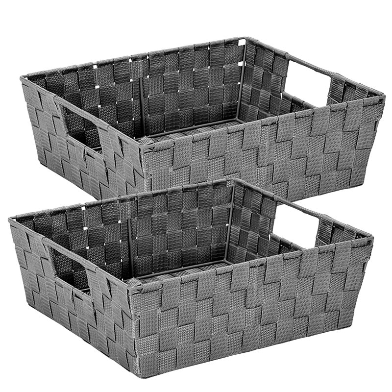 Simplify Fabric Box, Gray