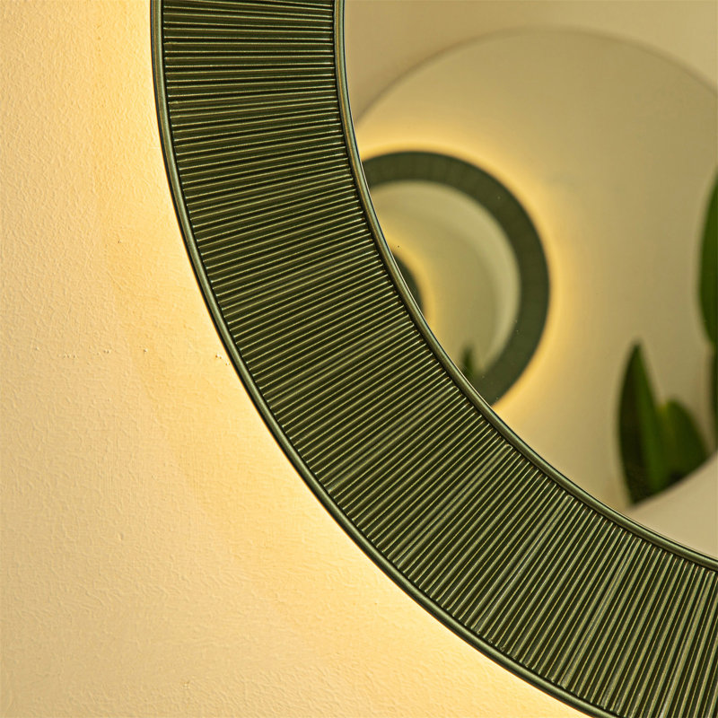 Miroir Cyclis, Vert / Argent