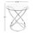 Dimitri Glass Top End Table-713180410