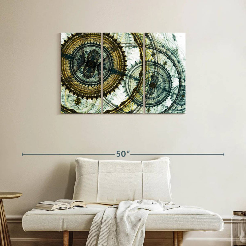 Avery Abstract Steampunk, 24" H x 38" W