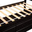 Lit simple, 6 tiroirs, structure en pin de haute qualité, 10 lattes, sécuritaire et confortable