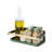 Yamazaki Home Tosca Magnetic Spice Storage Rack Organizer For Fridge - Steel + Wood-1934391845