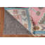 Tapis oriental bleu clair et rose Oushak 9 x 12
