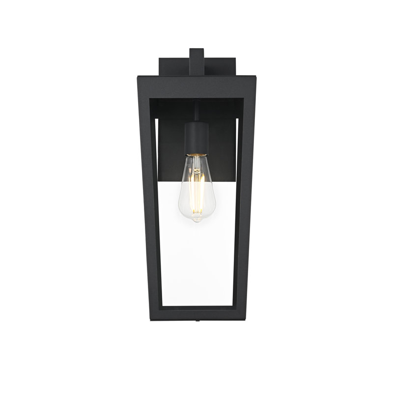Messner Outdoor Wall Sconce in Black