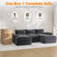  2.4m Sofa 5-Seater Chenille Foam Modular Sectional Sofa-123381892