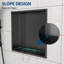 Niche de douche en acier inoxydable