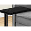 Table d'appoint contemporaine avec surface noire pour le salon