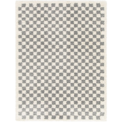 Estevanell Rectangle Geometric Shaggy Area Rug