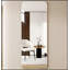 Miroir de coin rond complet pour le salon, la chambre à coucher et le vestiaire avec trou de suspension, verre argenté anti-déflagrant de haute qualité de 5 mm