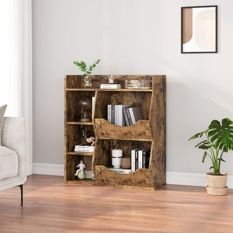 Bibliothèque pour enfants 3 niveaux, Brun