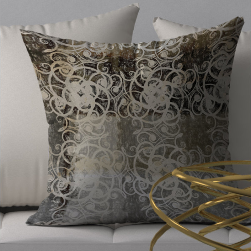 Housse et insert de coussin carré charmant, 18" x 18"