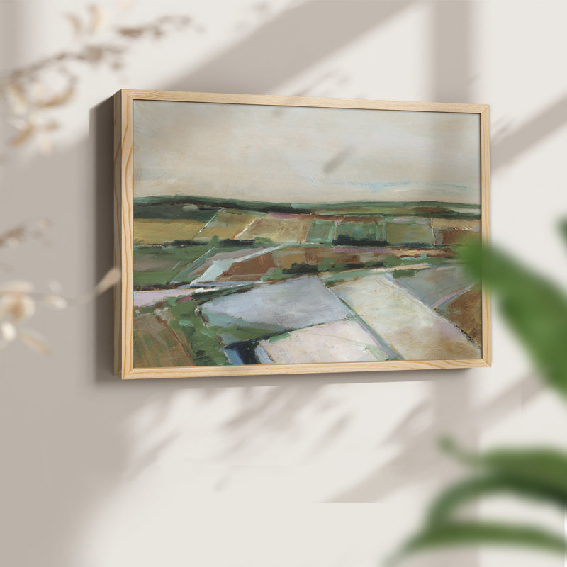 «Pastel Fields II», reproduction encadrée, H 8 po x l 10 po, Naturel