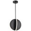 Naveena - Luminaire suspendu DEL 13 po - Noir mat - Lentille en acrylique